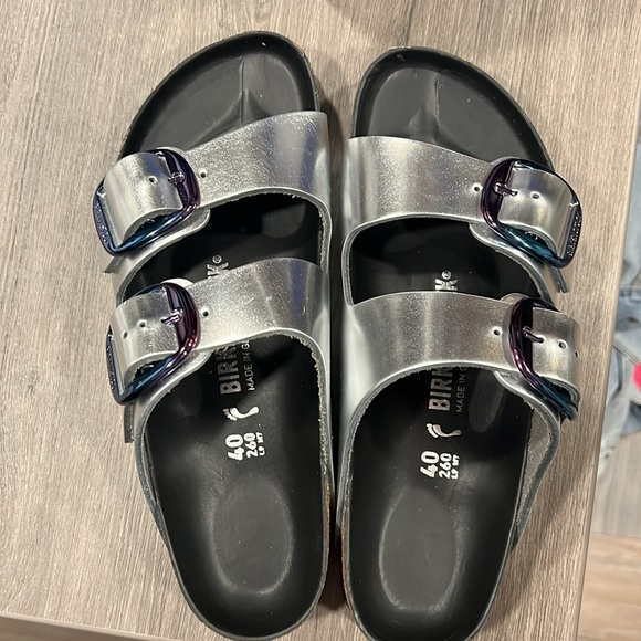Birkenstock Arizona Big Buckle in metallic silver - Picture 4 of 15